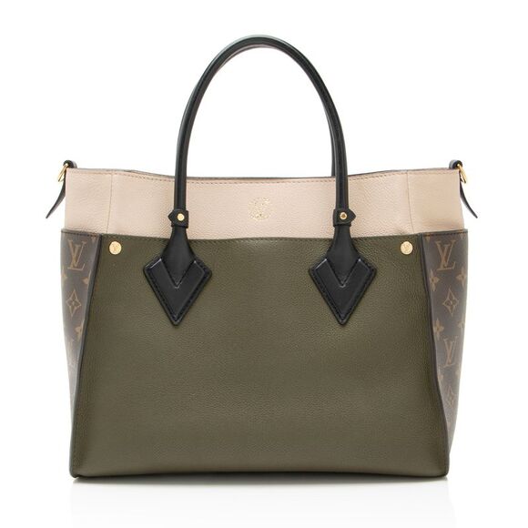 Louis Vuitton Calfskin Monogram Canvas On My Side MM Tote - Picture 3 of 16